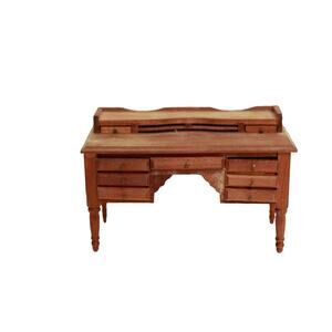 Reevesline 1972 vintage wooden dollhouse furniture‎ desk